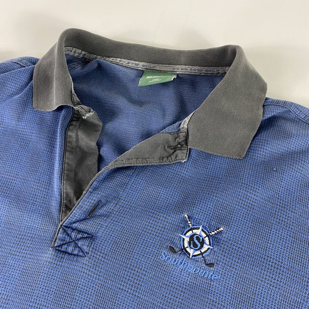 Hugo Boss Polo Shirt‎ Mens Large Blue Performance Italy Southpointe Golf Club